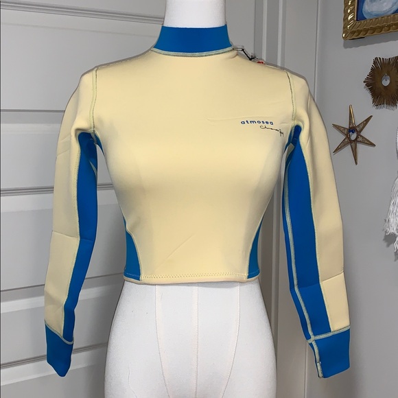 atmosea Other - Atmosea Light Yellow and Blue Wetsuit Top